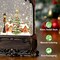 Sanchez; Christmas Snow Globe Lantern, Christmas Decorations for Home,Musical Snow Globe Glittering Snowy Cabin Glitter Globe with Village in The Woods,Timer & Music, USB & Battery Powered10.2In; Category:Christmas Snow Globes; Image:2